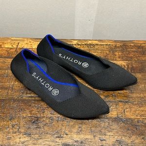 Rothy’s Pointed Toe Ballet Flat in Black